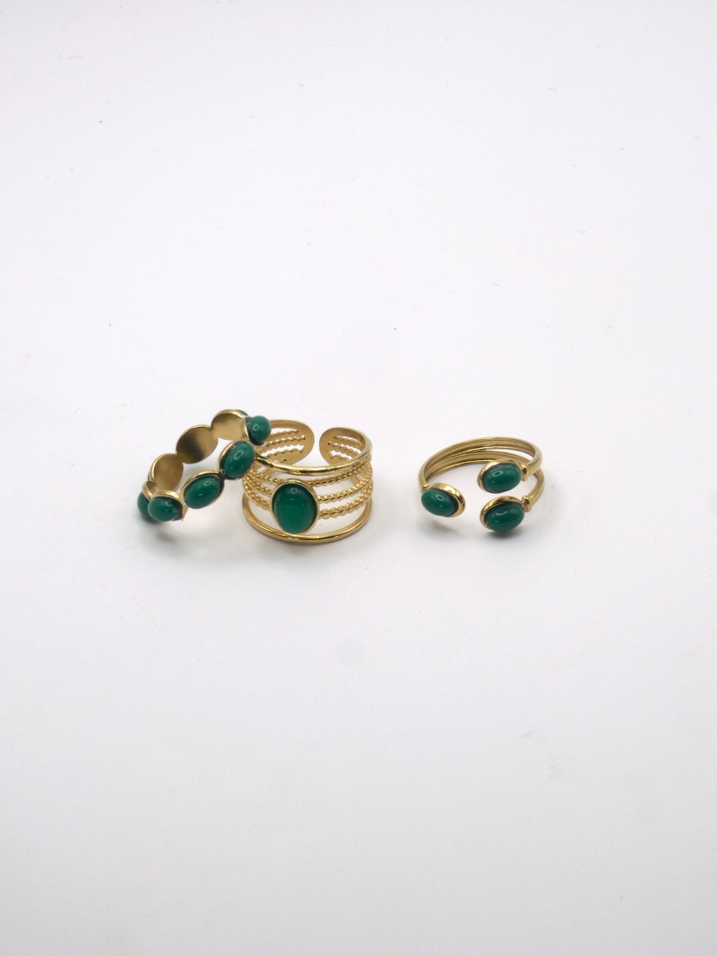 Set Anelli Aura Verde