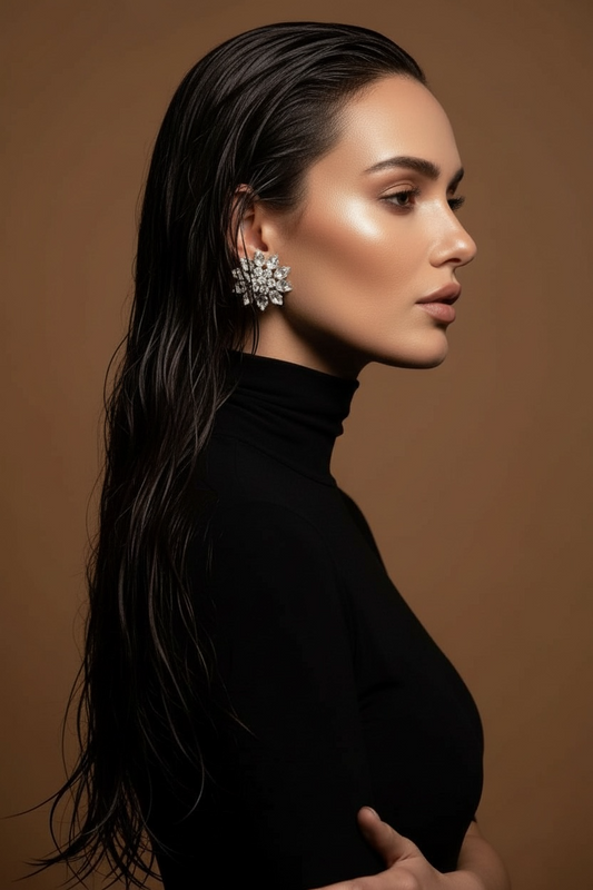 Orecchini Celeste Clip