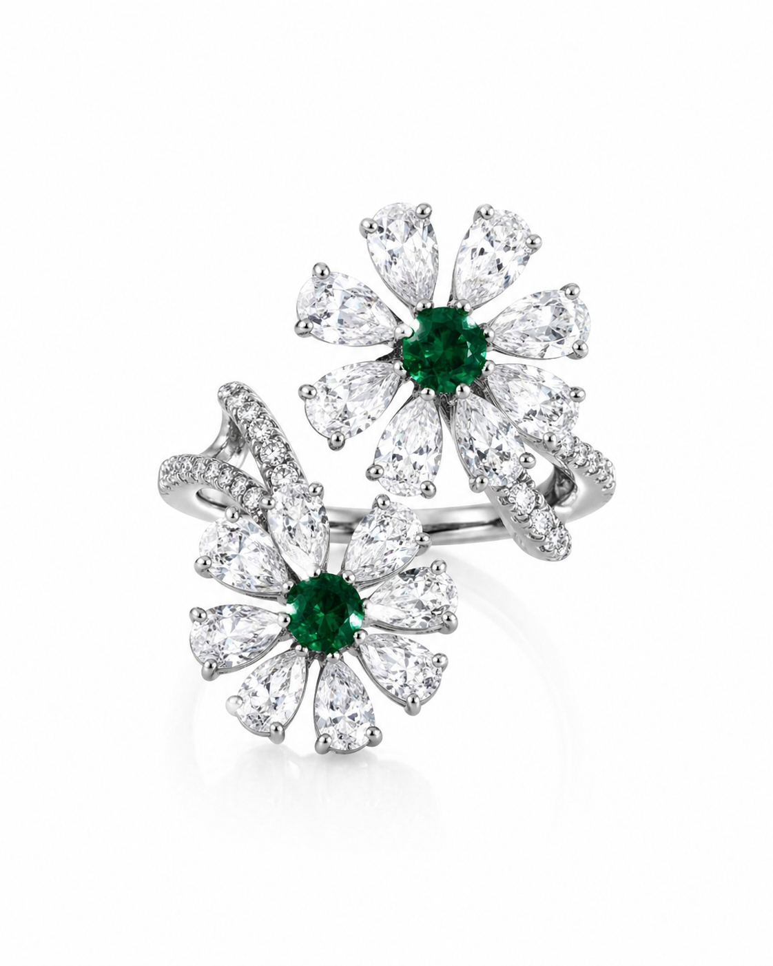 Anello Emerald Bloom