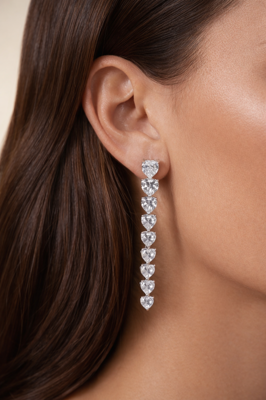 Orecchini Coeur de lumiere long